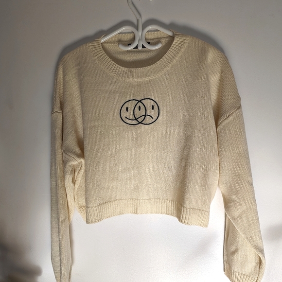 Cropped Knitted Sweater - Picture 1 of 4